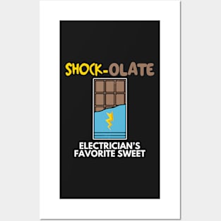 Electrician Favorite Sweet Shock-olate Posters and Art